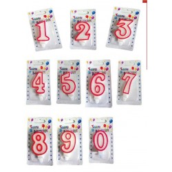 CANDELE A POIS ROSSE N. 9...