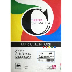 CARTA A4 CROMATICA 80 gr....
