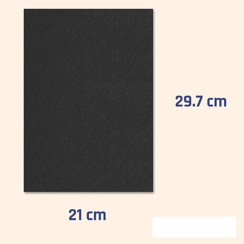 CARTA COLORATA NERO A4 200 grr. (100 fg)