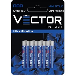 BATTERIE VECTOR MINISTILO ALKALINE (4x12 pz)