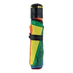 OMBRELLO NYLON MINI  ARCOBALENO FOD. PVC