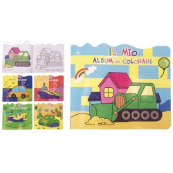 ALBUM DA COLORARE 21x18 3D 24 Pagine  (12 Pz)
