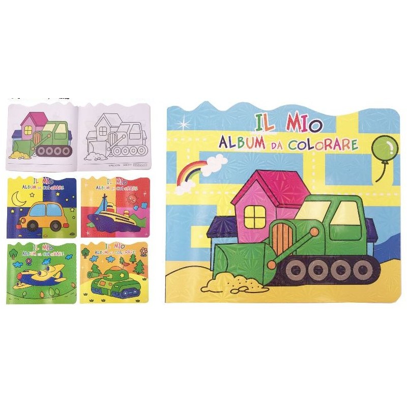 ALBUM DA COLORARE 21x18 3D 24 Pagine  (12 Pz)