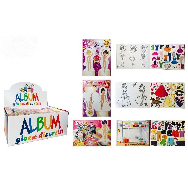 ALBUM GIOCA&COLORA+STICK 23x17 cm (48 Pz)