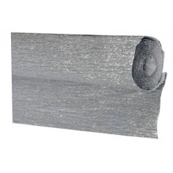 CARTA CRESPA ALLUMINIO cm.150x50 mt. ARGENTO