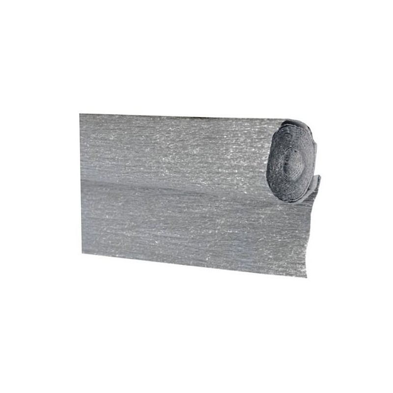 CARTA CRESPA ALLUMINIO cm.150x50 mt. ARGENTO