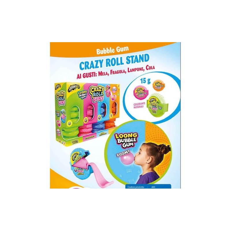 CRAZY ROLL GUM STAND 15 gr. ( 36 Pz)
