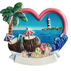 MAGNETE 3D - CUORE E COCKTAIL -