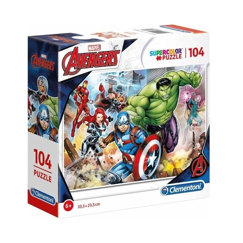 PUZZLE 104 Pz SQUARE BOX AVENGERS