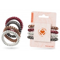 ELASTICI A SPIRALE 4 PZ COL. ASS.TI (12 Pz)