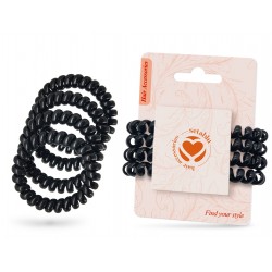ELASTICI A SPIRALE 4 PZ NERI (12 Pz)
