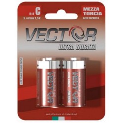 BATTERIE VECTOR 1/2 TORCIA ULTRADURATA (4x12 pz)