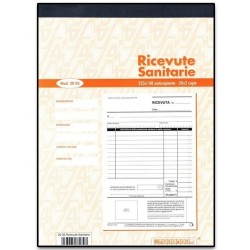BLOCCO RICEVUTE SANITARIE 50x2 copie 225x148 (20 Pz)