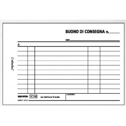 BLOCCO BUONO DI CONSEGNA 33x3 copie 120x170 (30 Pz)