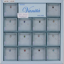 EXPO PARURE ACCIAIO E ZIRCONI (14 Pz)