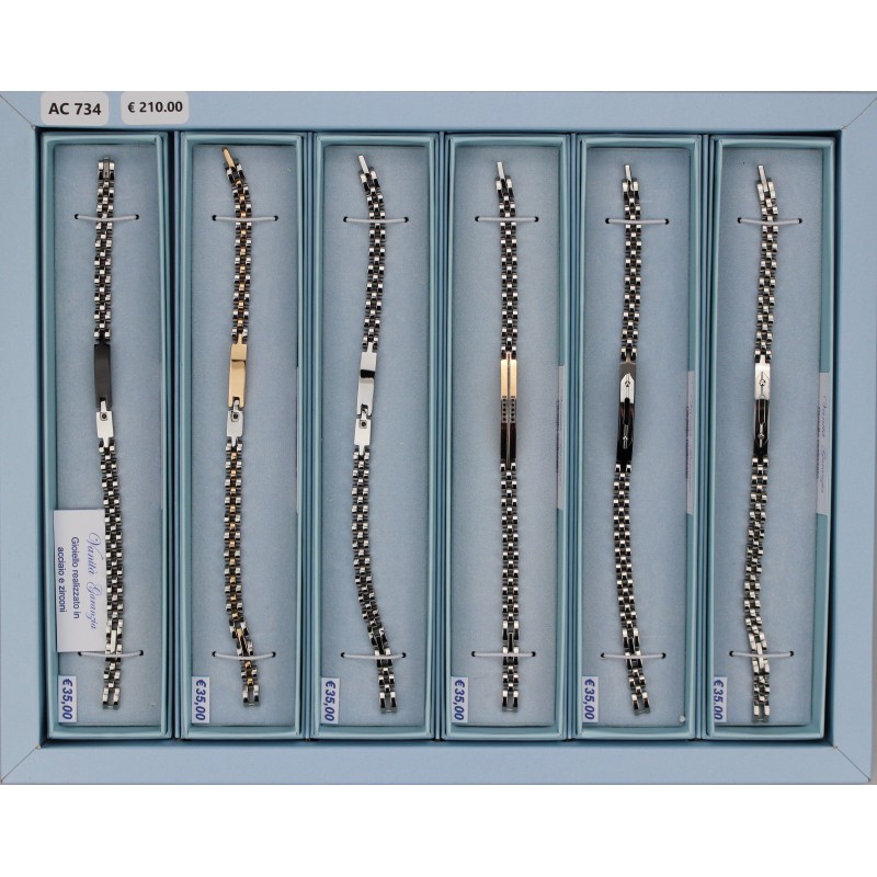 EXPO BRACCIALI ACCIAIO (6 Pz)