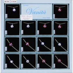 EXPO 6 Collane e 8 Bracciali Acciao (14 Pz)