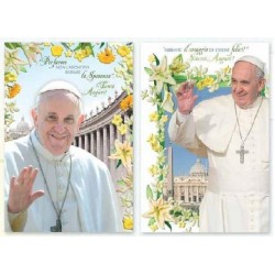 BIGL. MICART AUGURI PAPA FRANCESCO (8 bigl)