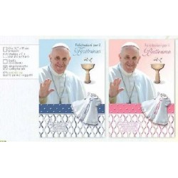 BIGL. MICART BATTESIMO PAPA FRANCESCO (8 bigl)