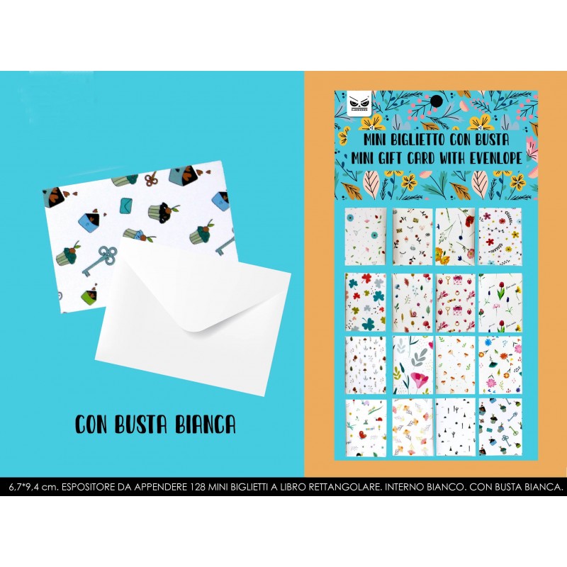 BIGLIETTI MINI LIBRO FLOWERS (120 Pz)