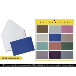 BIGLIETTI MINI LIBRO MONOCOLORE (120 Pz)