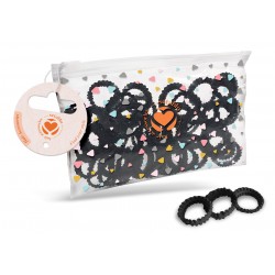 ELASTICI MINI 40 PZ NERI (12 Pz)