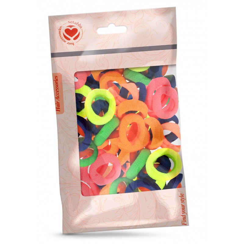 ELASTICI MINI 25 Pz COLORATI (12 Pz)
