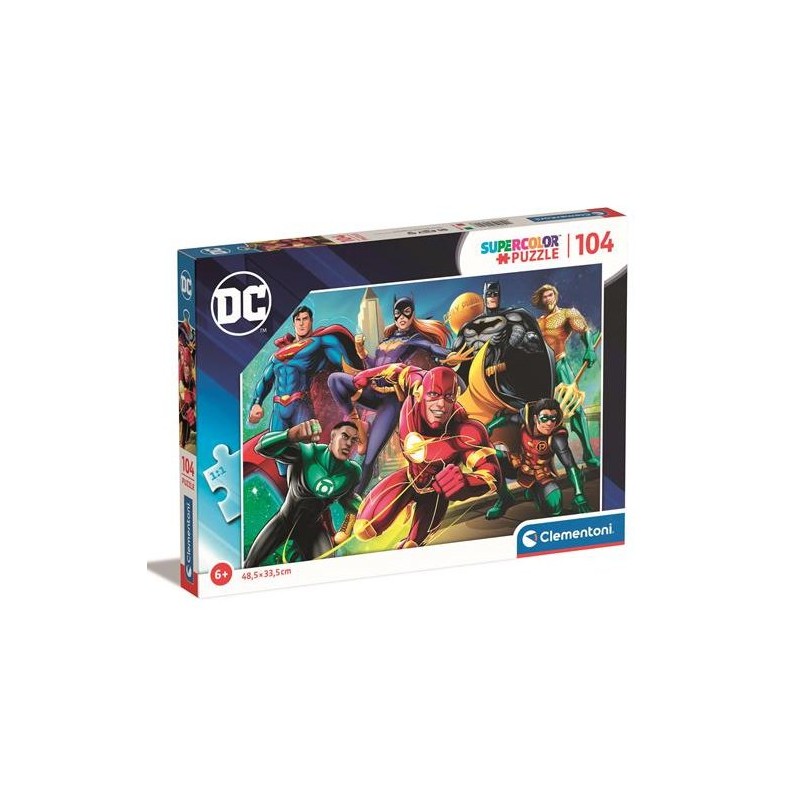 PUZZLE CLEMENTONI SUPERCOLOR 104 Pz DC COMICS