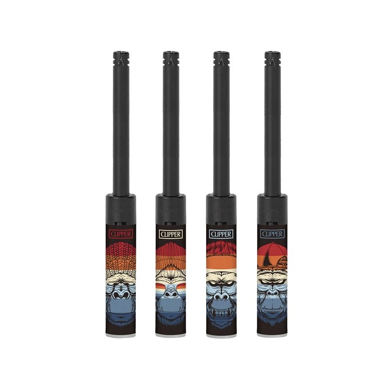 ACCENDIGAS CLIPPER TUBE +FUNNY MONKEY (12 Pz)