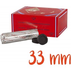 CARBONE PER NARGHILE'  33 mm (100 Pz)