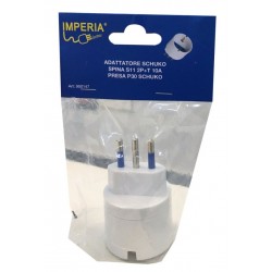 IMPERIA ADATTATORE SCHUKO BIANCO 10 A BS