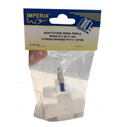 IMPERIA PRESA TRIPLA 16 A BIANCA 2xP17/11+1 P40 BS
