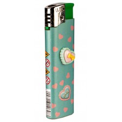 ACC. LUX PIEZO EMBLEM CUORE SOFT FLAME (50 Pz)