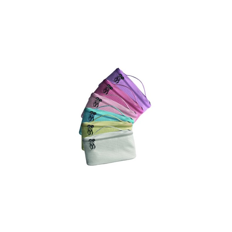 BEAUTY CASE INTRECCIATO 3 PZ COL. ASS.TI