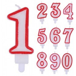 CANDELE A POIS ROSSE N. 1...