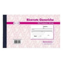 BLOCCO RICEVUTE GENERICHE 100x170 50x2 COPIE (30 Pz)
