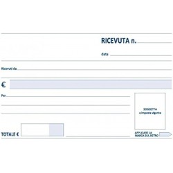 BLOCCO RICEVUTE GENERICHE 100x170 50x2 COPIE (30 Pz)