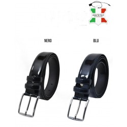 CINTURA CONTE MASSIMO VERNICE BLEU