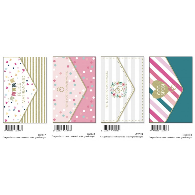 BIGL. MARPIMAR MATRIMONIO P/SOLDI FOIL OLOGRAFICO (24 bigl)