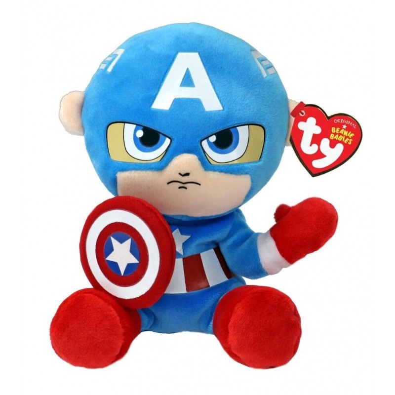 PELUCHES MARVEL 20 cm FLOPPY CAPTAIN AMERICA