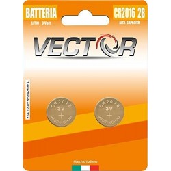 BATTERIE VECTOR CR2016 LITIO (2x10 pz)