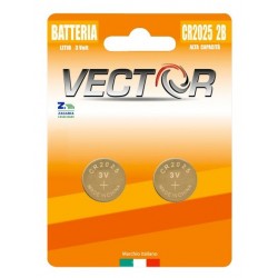 BATTERIE VECTOR CR2025 LITIO (2x10 pz)