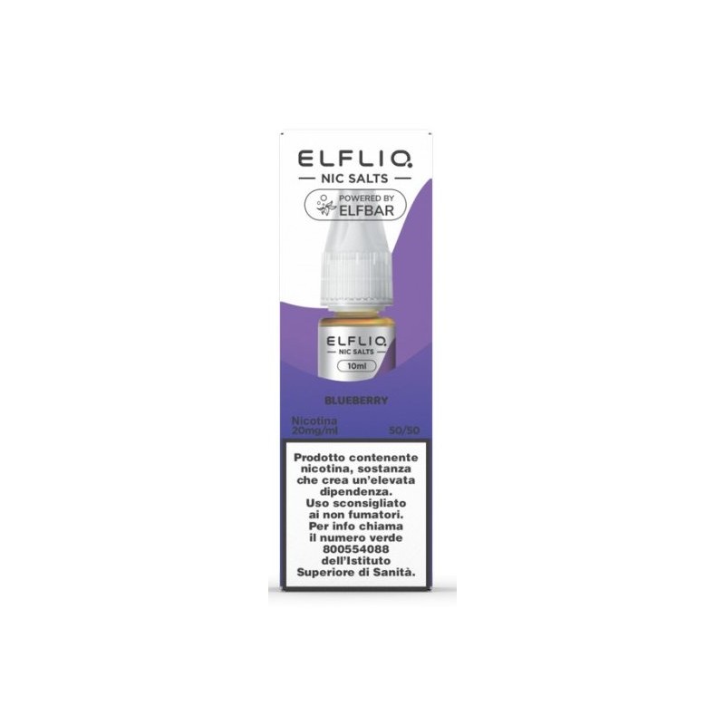 ELFLIQ NIC SALTS-BLUEBERRY-NICOTINA 2% 10 ml (5 Pz)