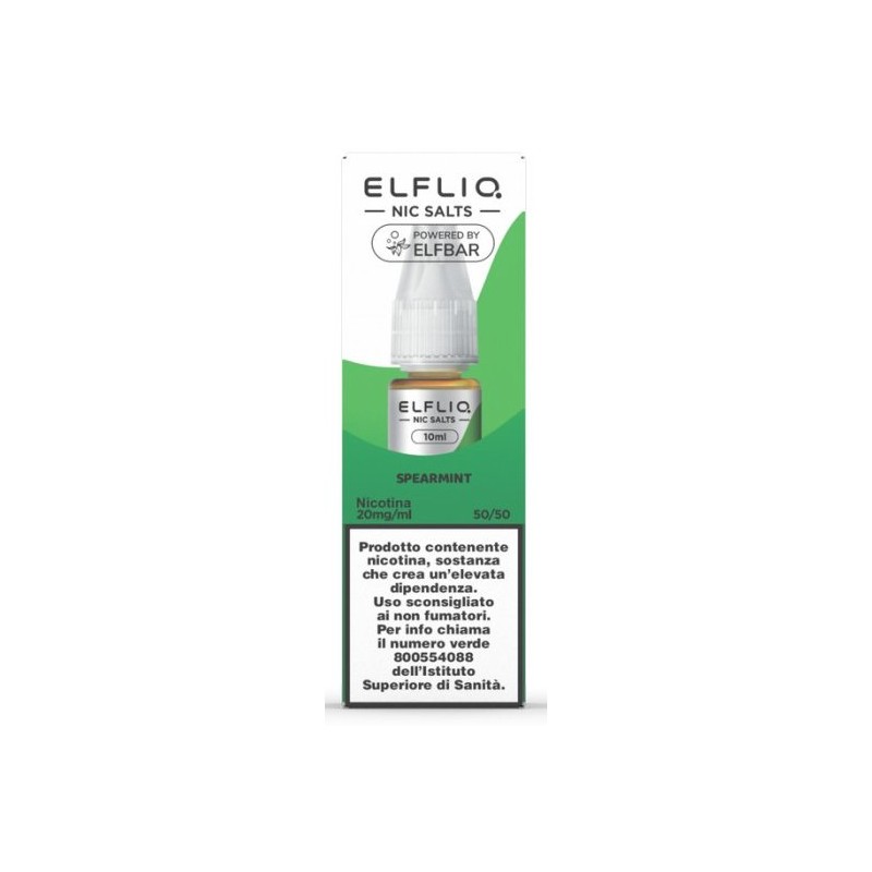 ELFLIQ NIC SALTS-SPEARMINT-NICOTINA 2% 10 ml (5 Pz)