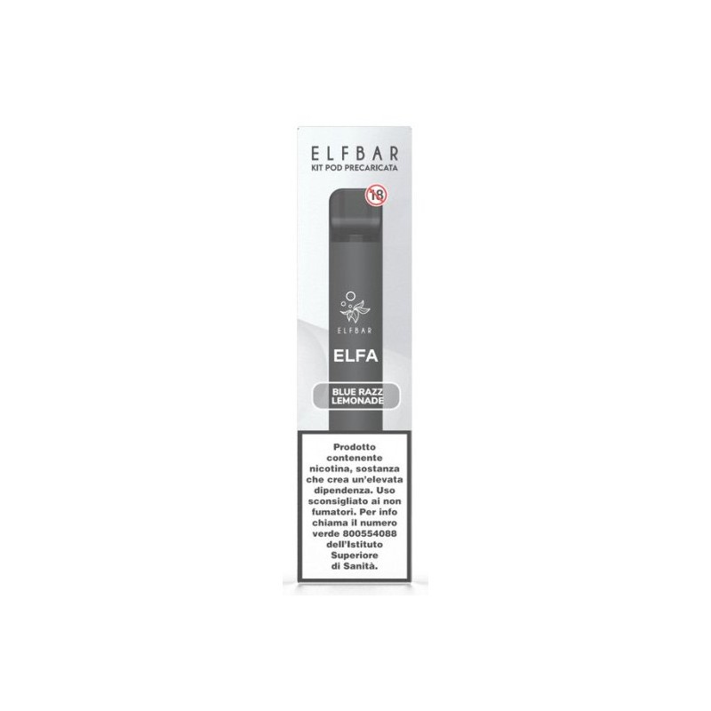 ELFBAR ELFA DEVICE AURORA BLUE+POD BLUE RAZZ LEMONADE 20 ml (5+5