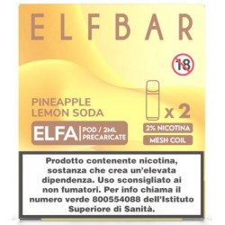 ELFBAR ELFA 2ML PREFILLED POD PINEAPPLE LEMON 2 Pz (10 Pz)