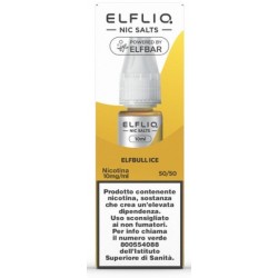 ELFLIQ NIC SALTS-ELFBULL ICE- NICOTINA 1% 10 ml (5 Pz)