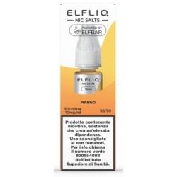 ELFLIQ NIC SALTS-MANGO- NICOTINA 1% 10 ml (5 Pz)