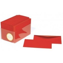 BIGLIETTI E BUSTE F.TO F4 11x7 100-100  ROSSO