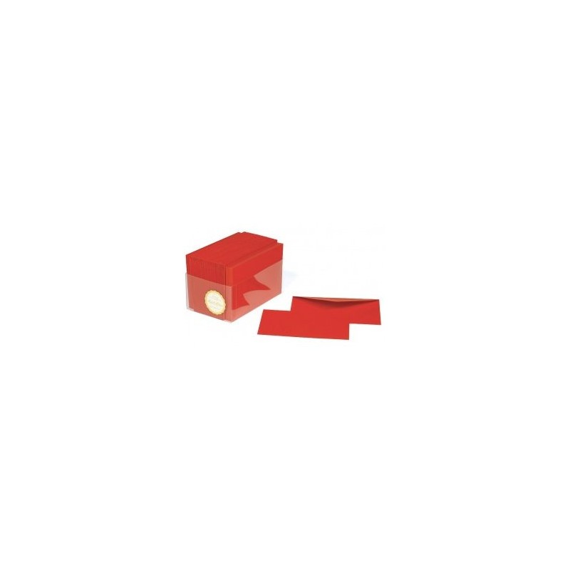 BIGLIETTI E BUSTE F.TO F4 11x7 100-100  ROSSO